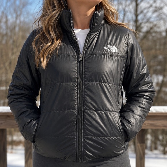 The North Face Jackets & Blazers - The North Face Womens Black Puffer Jacket XL Full Zip Quilted Coat CMW5 F14 RTO